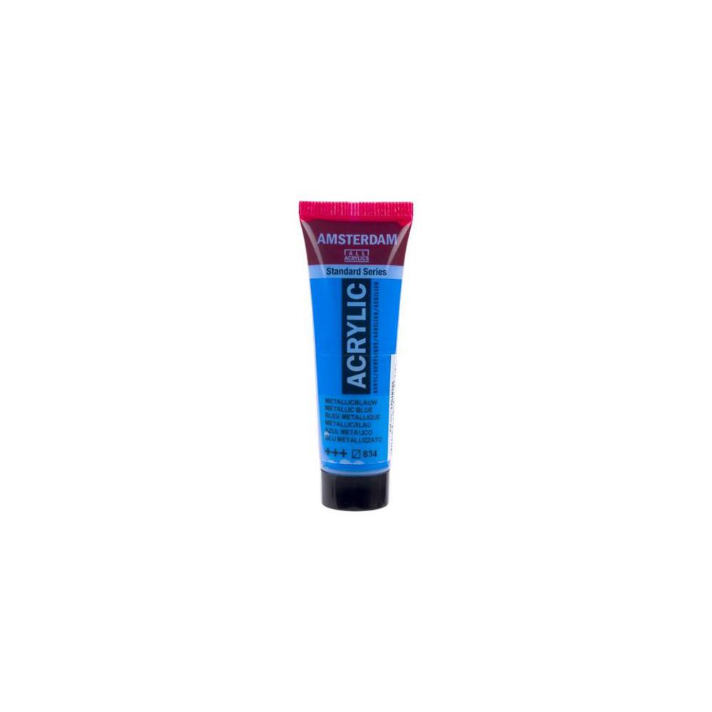 Amsterdam, Acrylic, Art & School, Paint, 20ml, 974510, Metallic Blue